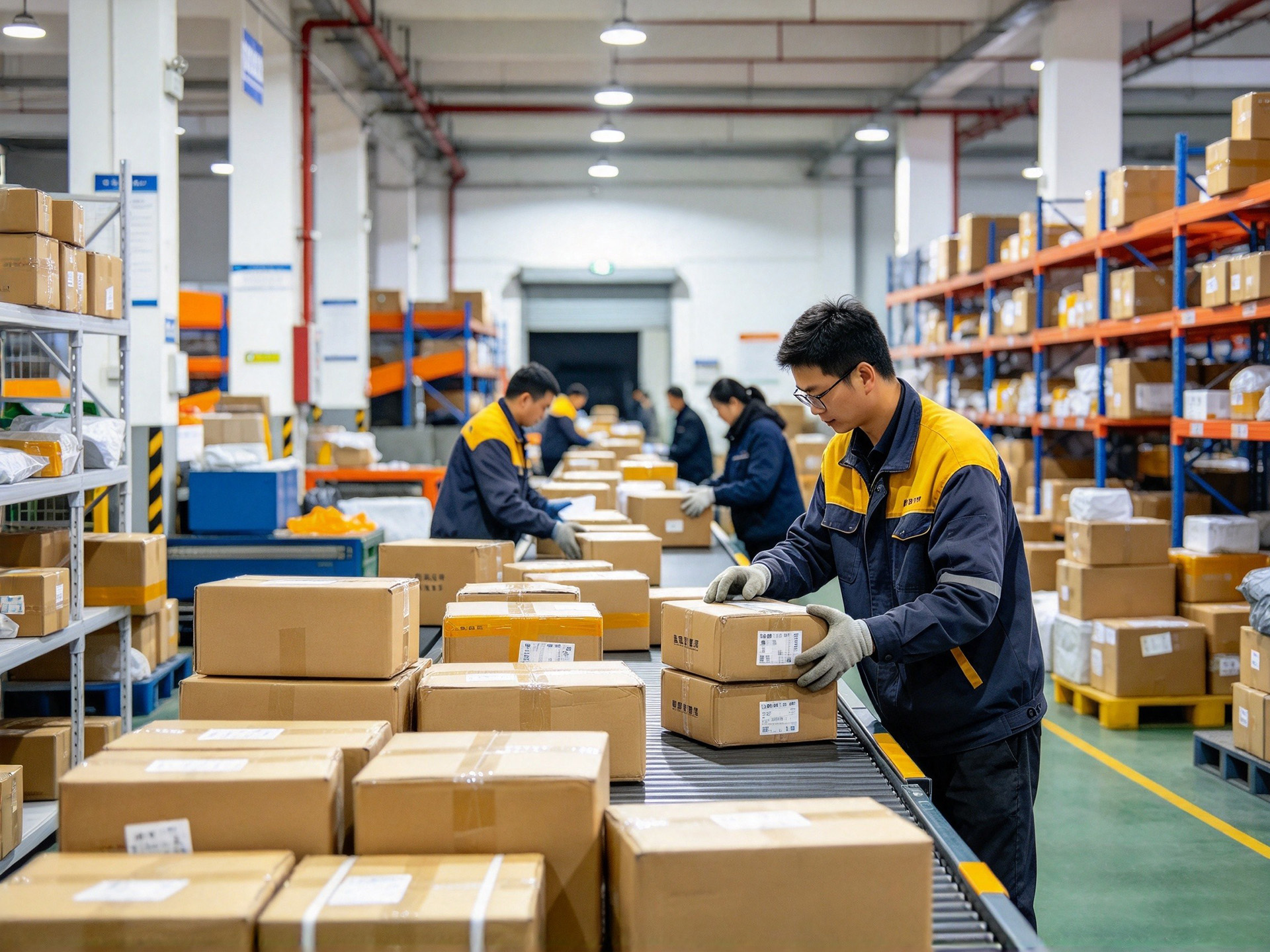 1D barcode scanners are the recommended product for logistics sorting centers.