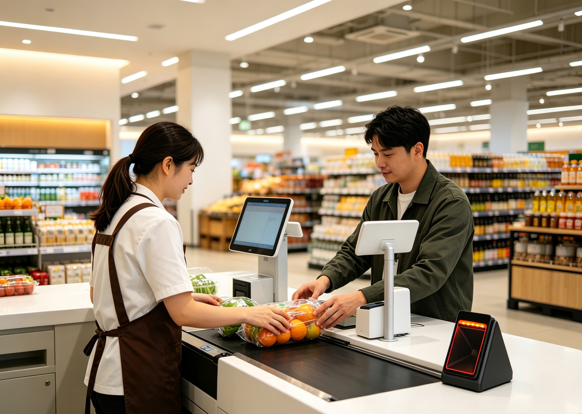 GT-610B scanning platform for supermarket and payment Scene