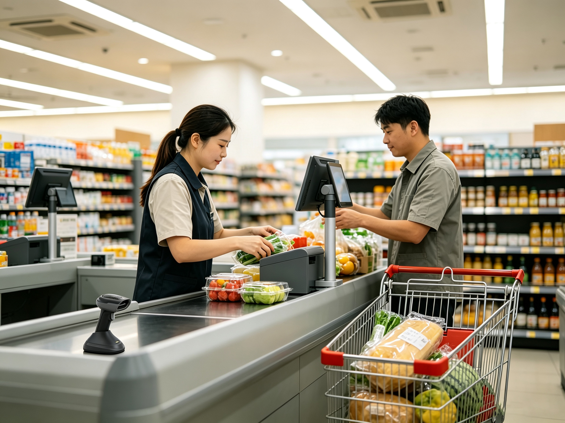 Xincode wired barcode scanner GT-1500 suitable for supermarket Xincode wired barcode scanner GT-1500 suitable for supermarket